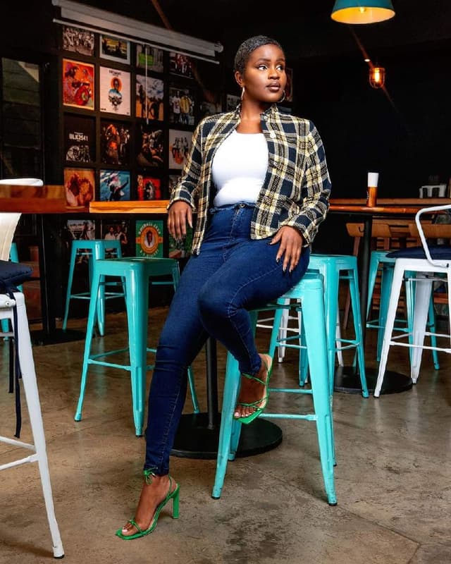 Tweed Plaid Blazer